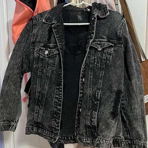 Medium Refuge Black Jeans Jacket - Picture 1 of 2